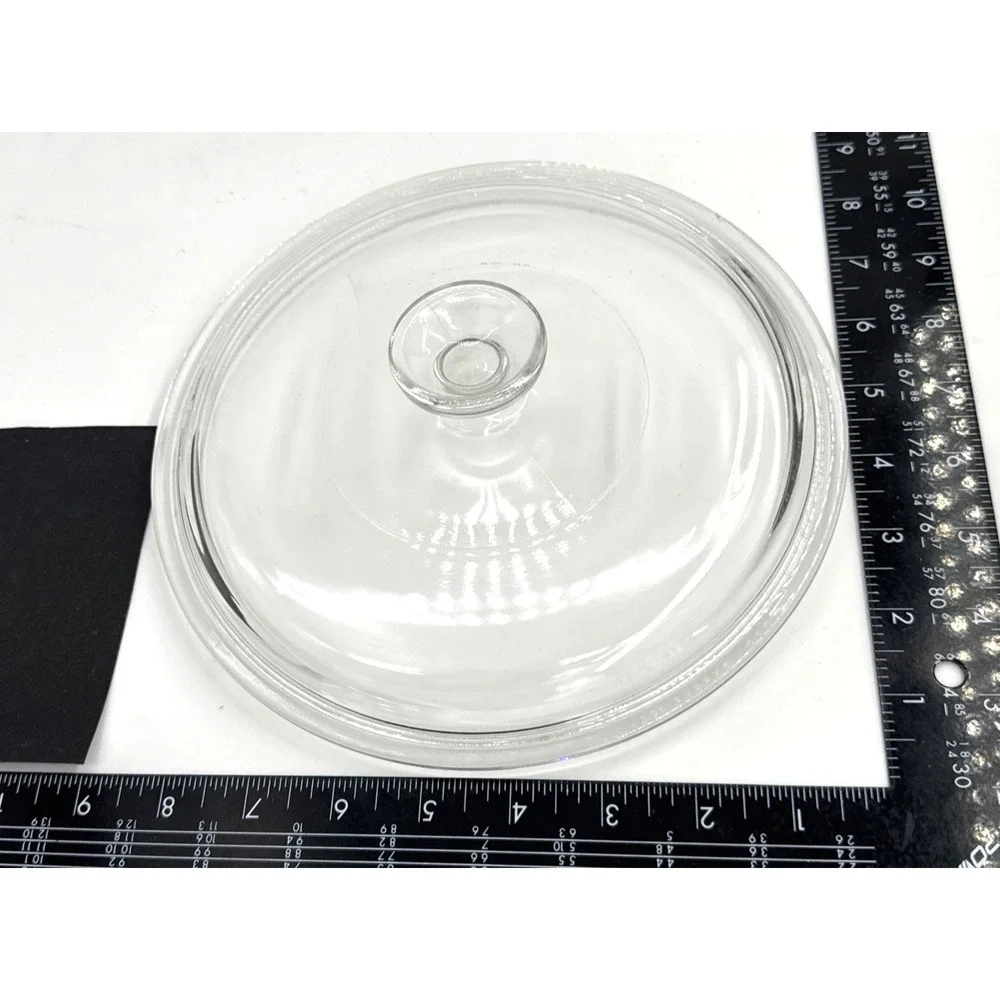 Pyrex Clear Round Glass Replacement Lid G1C No Chips Excellent Condition